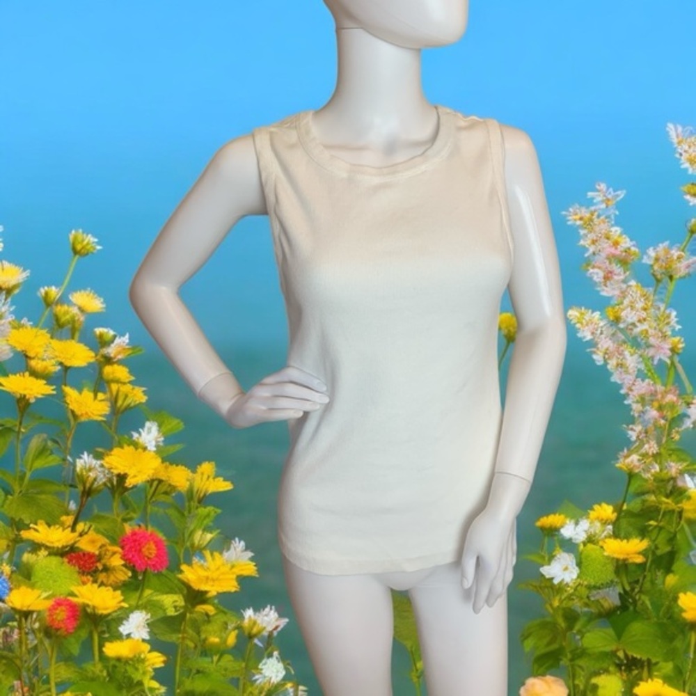 Anthropologie White Tank Top